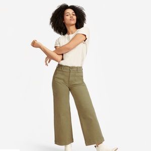 Everlane Wide Leg Crop Patch Pocket Pant